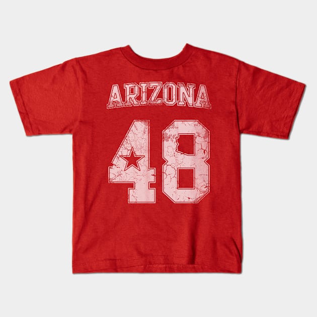 Arizona 48th State Home Vacation Love Arizonian Kids T-Shirt by E